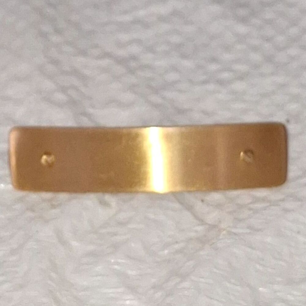 A J. Crew Women's Hair Barrette Matte Gold Tone Decorative Elegant